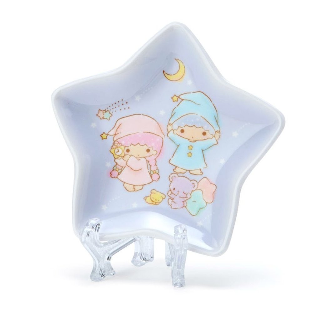 Little Twin Stars mini melamine plate - Indigo